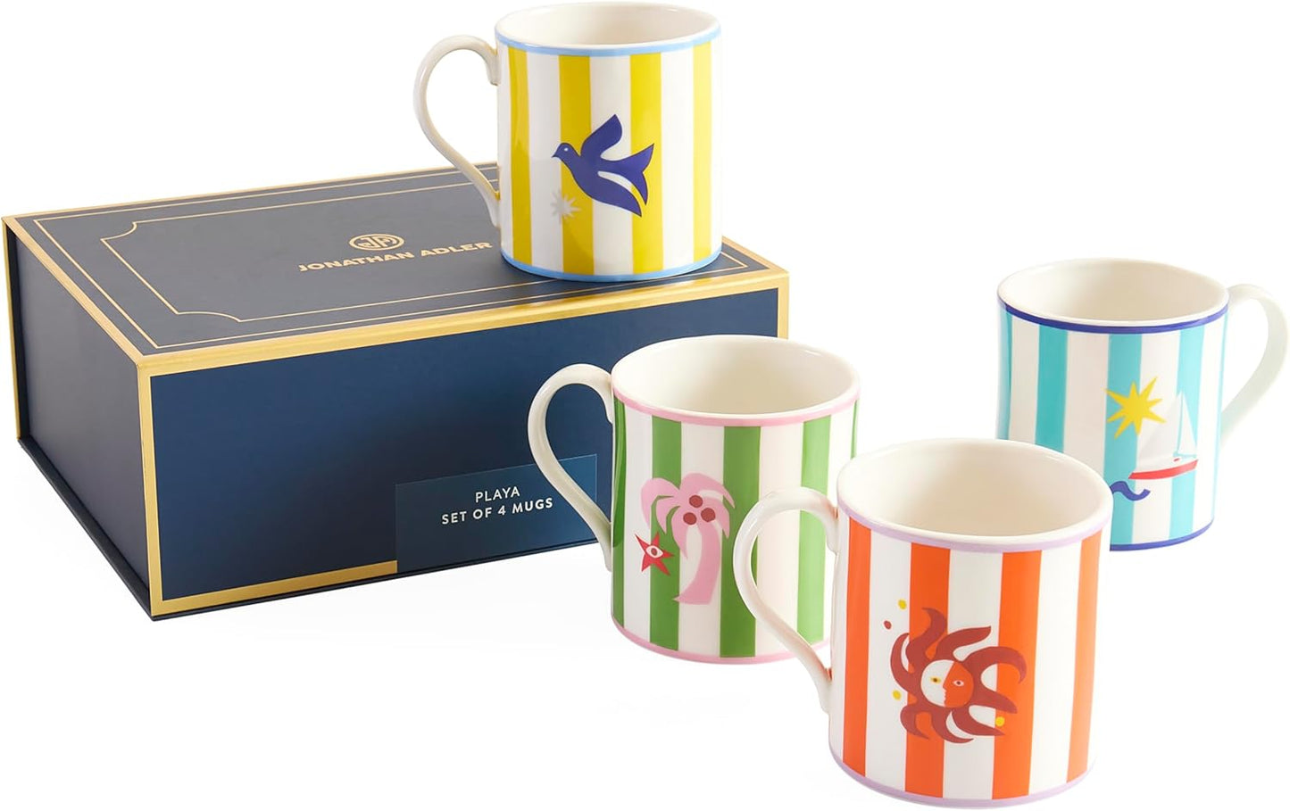 Juego Tazas Playa en Caja Jonathan Adler