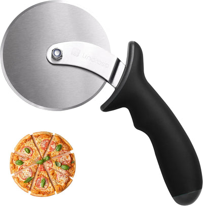 Cuchilla para pizza de acero inoxidable 4 pulgadas con mango seguro