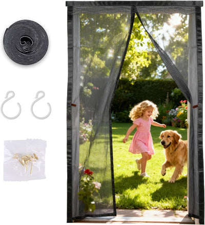 Malla magnética para puerta cortina 36x82pulg resistente