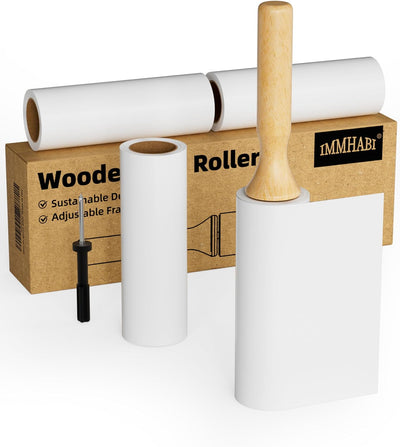 Rodillo pelusa madera 6.3pulg 4 rollos ajustable
