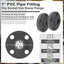 2 Pzas Conexión PVC Gris para Fontanería Industrial