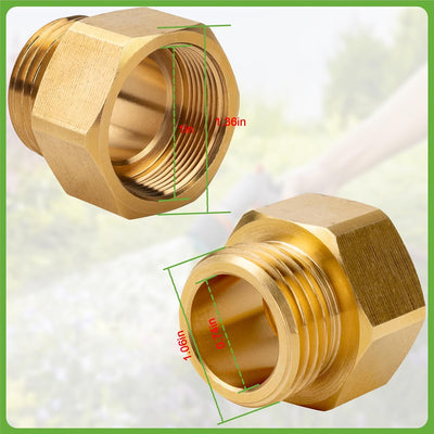 Adaptador babero manguera jardín rosca fina 1-1/16 pulg