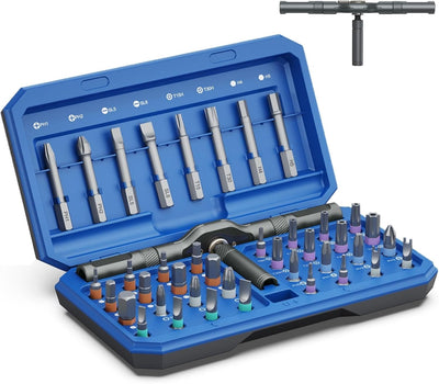 Juego 42 en 1 destornilladores magnéticos trinquete con funda