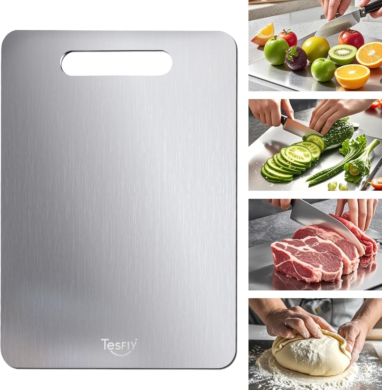 Tabla de cortar doble cara para cocina sin BPA