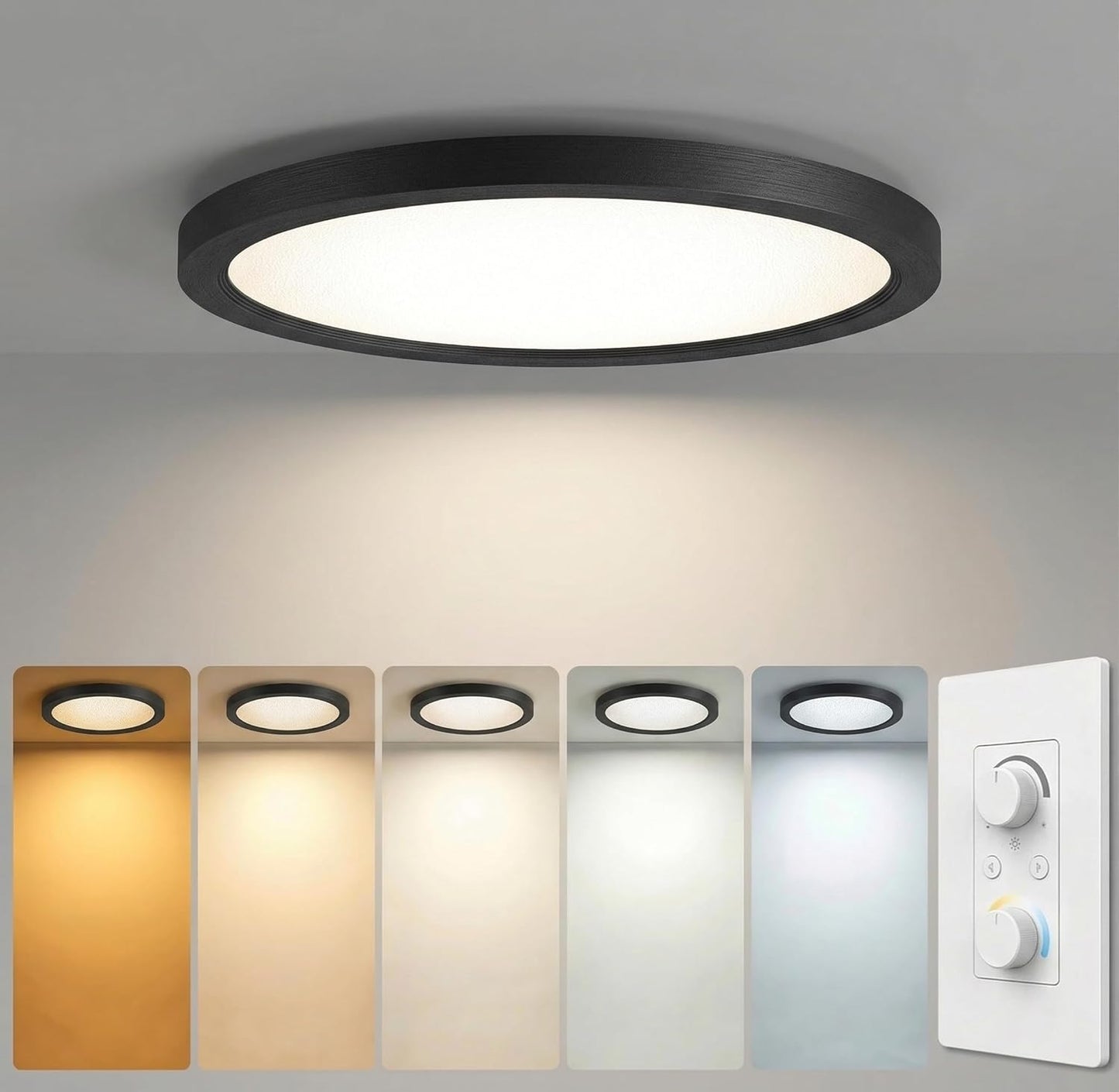 Lámpara techo empotrado 12pulg regulable 24W 3200lm