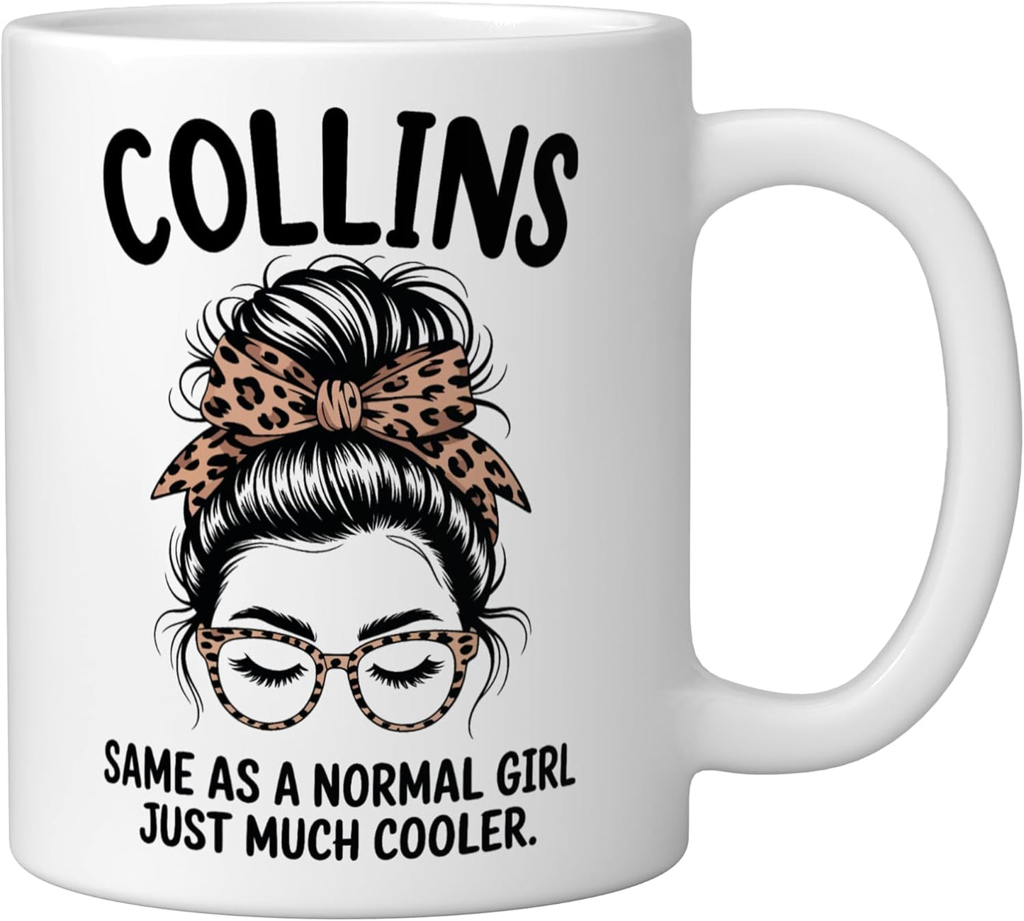 Taza Cerámica para Niña con Nombre Cool en Blanco