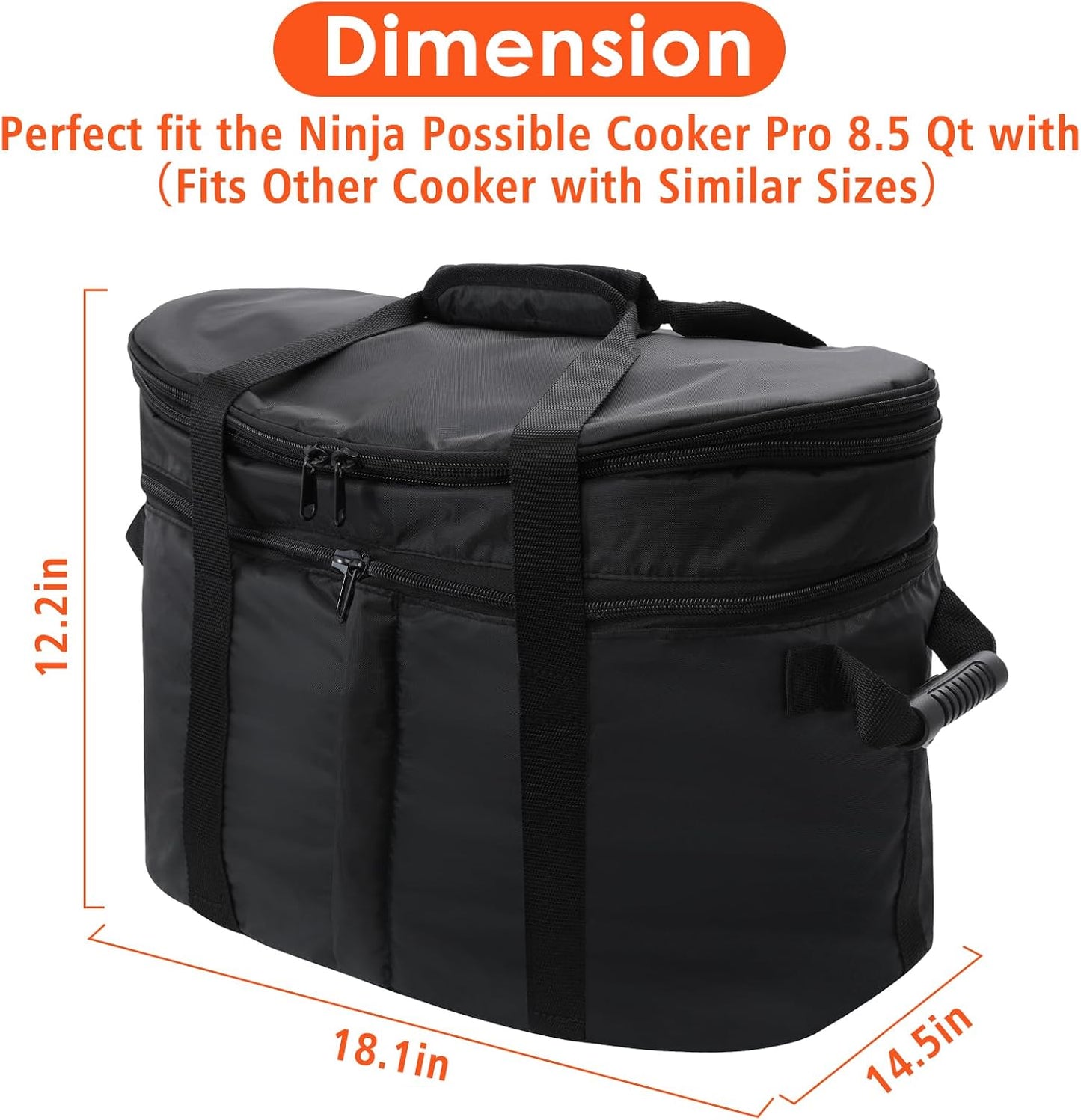 Bolsa transporte olla cocción lenta Ninja Foodi MC1000