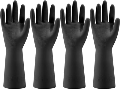 4 Pares Guantes Goma Lavar Platos Reutilizables Antideslizantes