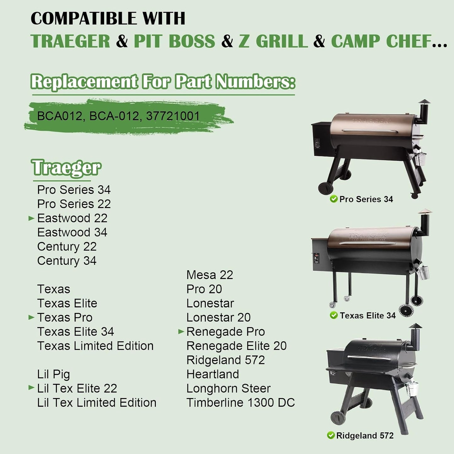 Repuesto difusor calor parrilla pellets Traeger Pit Boss Z Grill