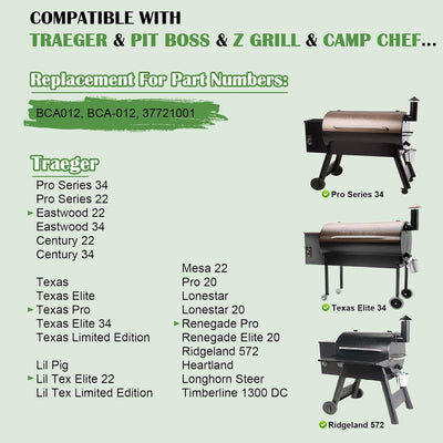 Repuesto difusor calor parrilla pellets Traeger Pit Boss Z Grill