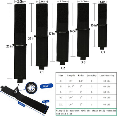 Pack 10 Correas Almacenamiento Alta Resistencia Taller Garaje