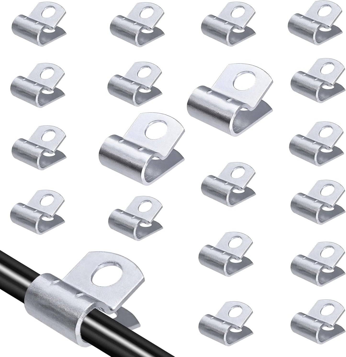 Abrazadera cable motor compresor agarre seguro dentado pack