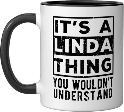 Taza cerámica con frase divertida en negro y blanco
