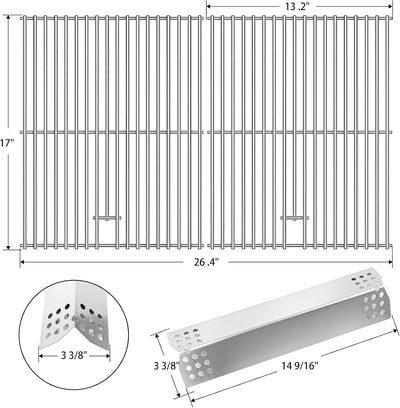 Repuesto rejilla acero inox parrilla Nexgrill 4-5 quemadores