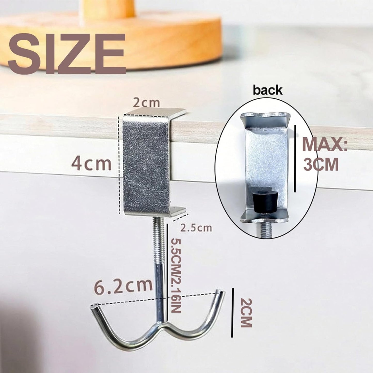 Ganchos para tazas cocina 4+8 ganchos estante organizador