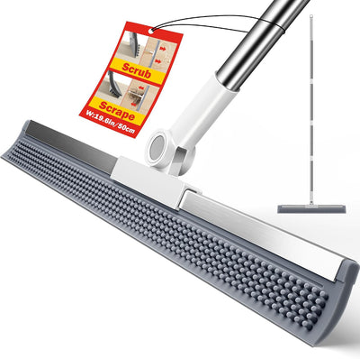 Escoba silicona giratoria 180° para suelo baño azulejos y vidrio