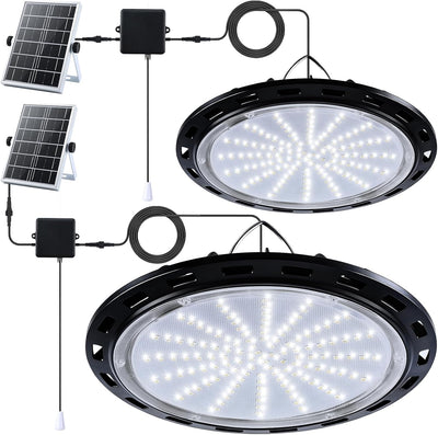 Luz solar colgante 2000lm IP65 para cobertizo garaje