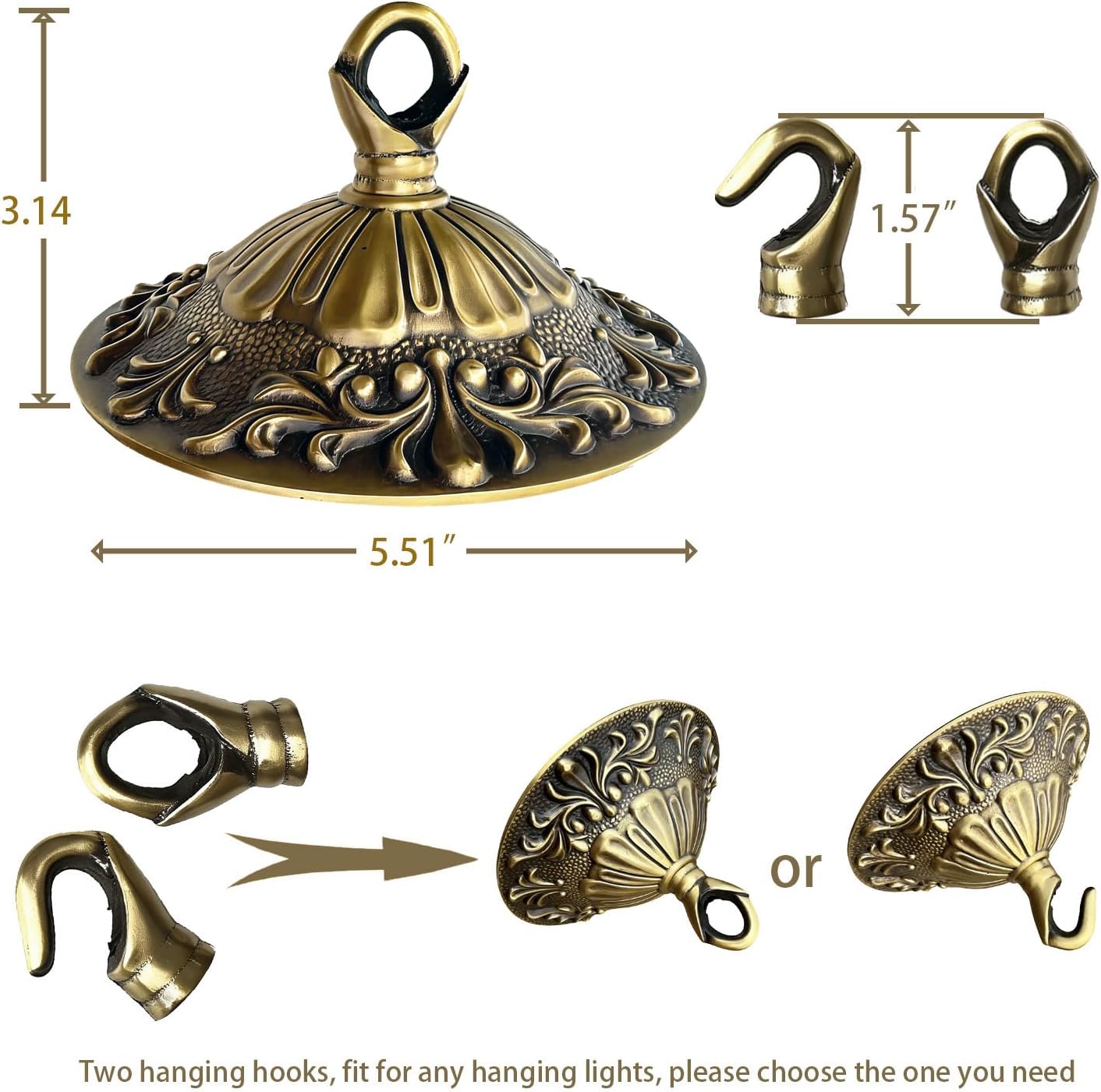 Kit dosel con collar tornillo latón B-03