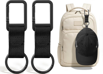 Clip sombrero puerta metal autobloqueante 2PCS negro