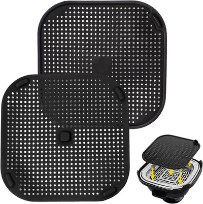 Paquete de 2 pantallas de salpicaduras para freidora de aire Ninja negro