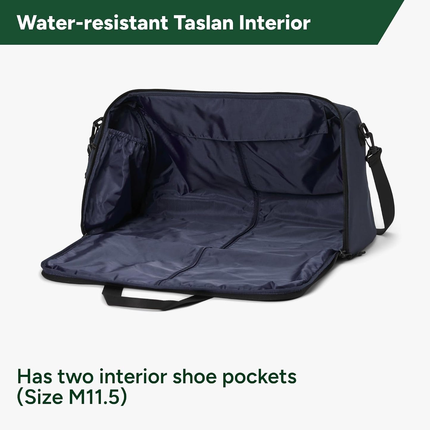 Bolsas lona convertibles para ropa 40l azul