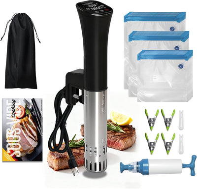 Maquina sous vide con termo vinos y fritadora con filtro aceite