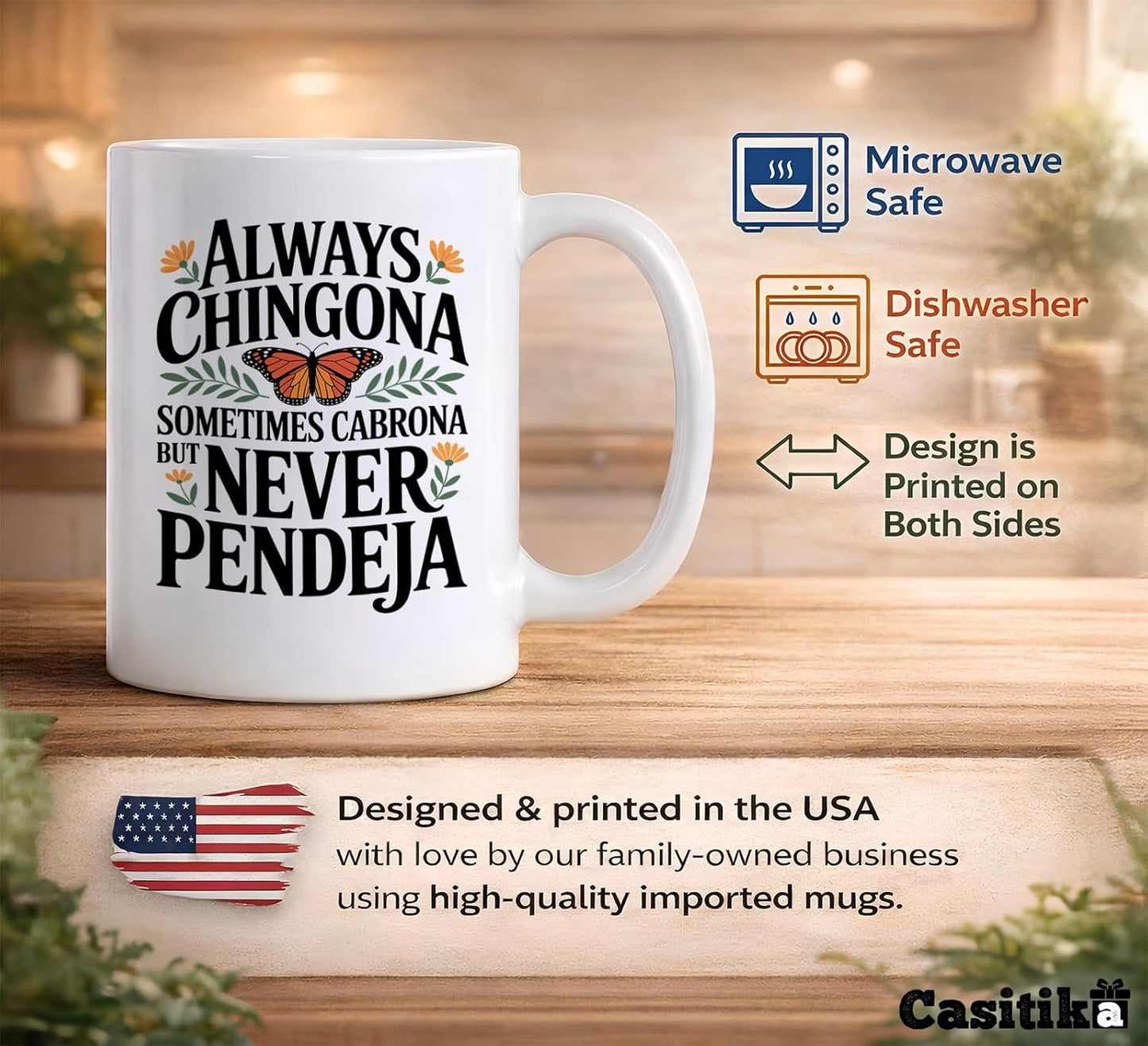 Taza Chingona 11oz Regalo Día Madre Mexicana