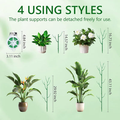 15 Estacas Apilables para Plantas Trepadoras Monstera Potos