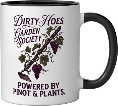 Taza Cerámica Jardinería Pinot Plants Negro/Blanco