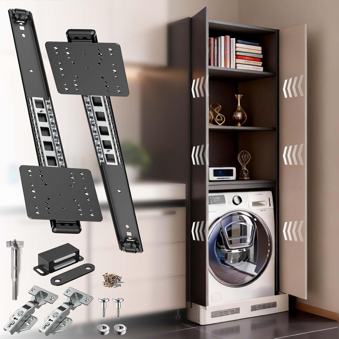Tobogán puerta bolsillo kit herrajes puerta pivotante 16pulg