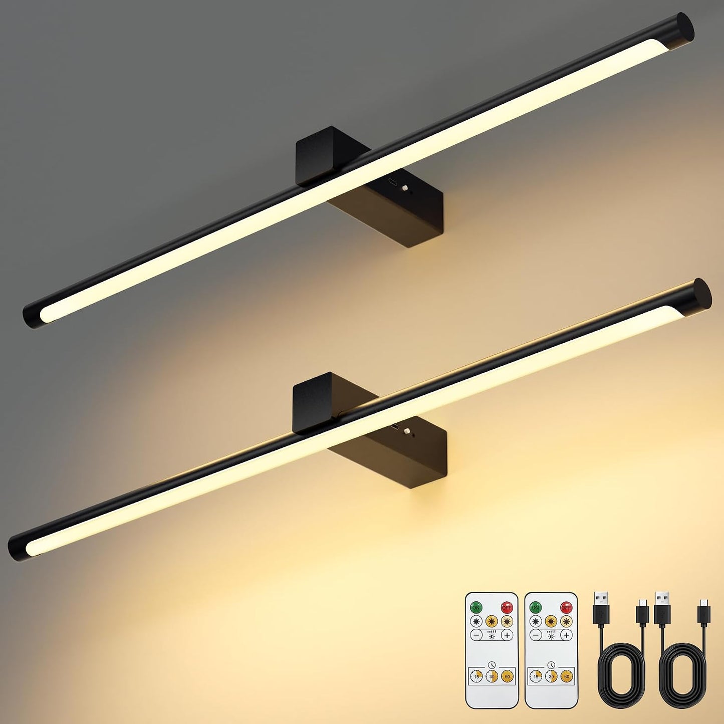 Luz artística para pared 23.6pulg recargable 5000mAh