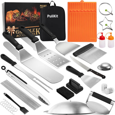 Set 58 accesorios plancha Blackstone espátula prensa hamburguesas