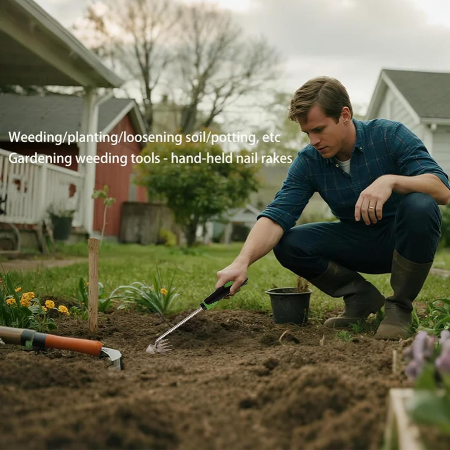 Herramientas de jardinería para deshierbe y eliminación de malezas