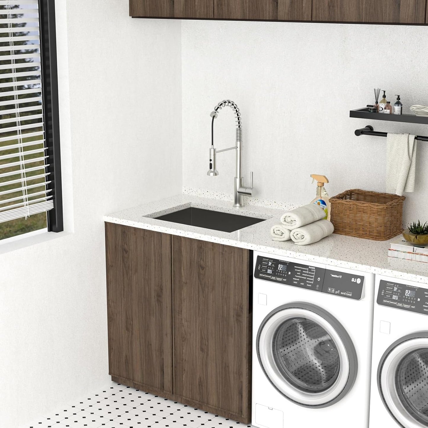Fregadero lavandería acero inox 21x18x12pulg
