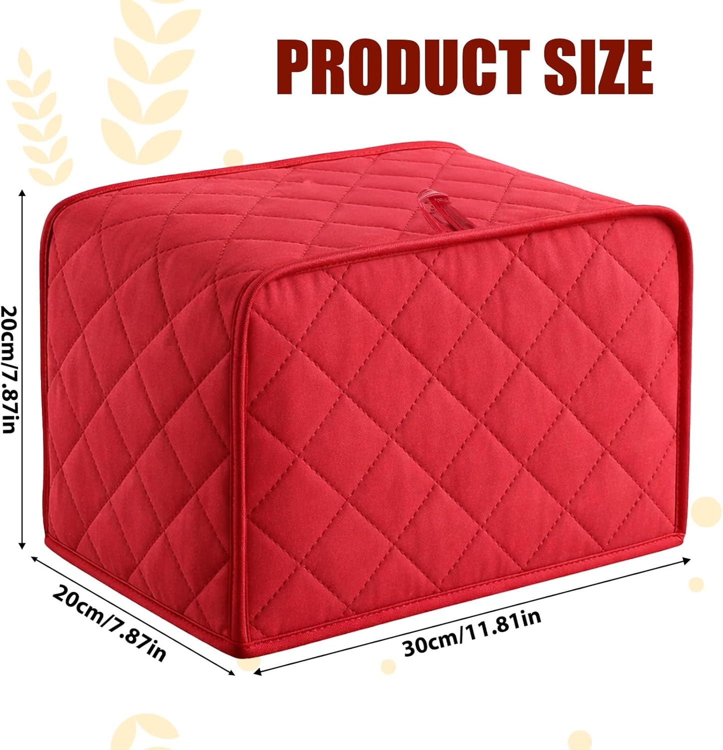 Funda para tostadora 2 rebanadas universal negra acolchada
