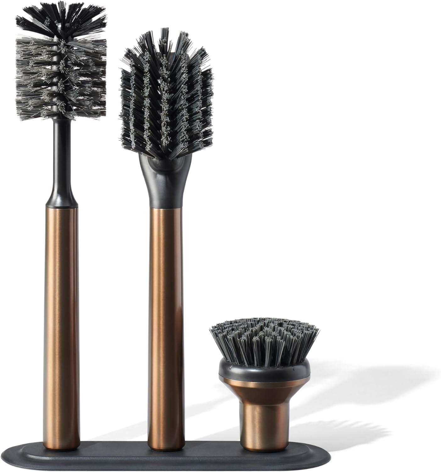 Juego cepillos iónicos acero inox cabezales reemplazables bronce