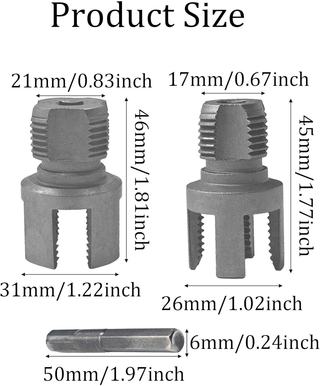 Kit reenhebrado PVC 1/2-3/4" cortador rosca externa e interna
