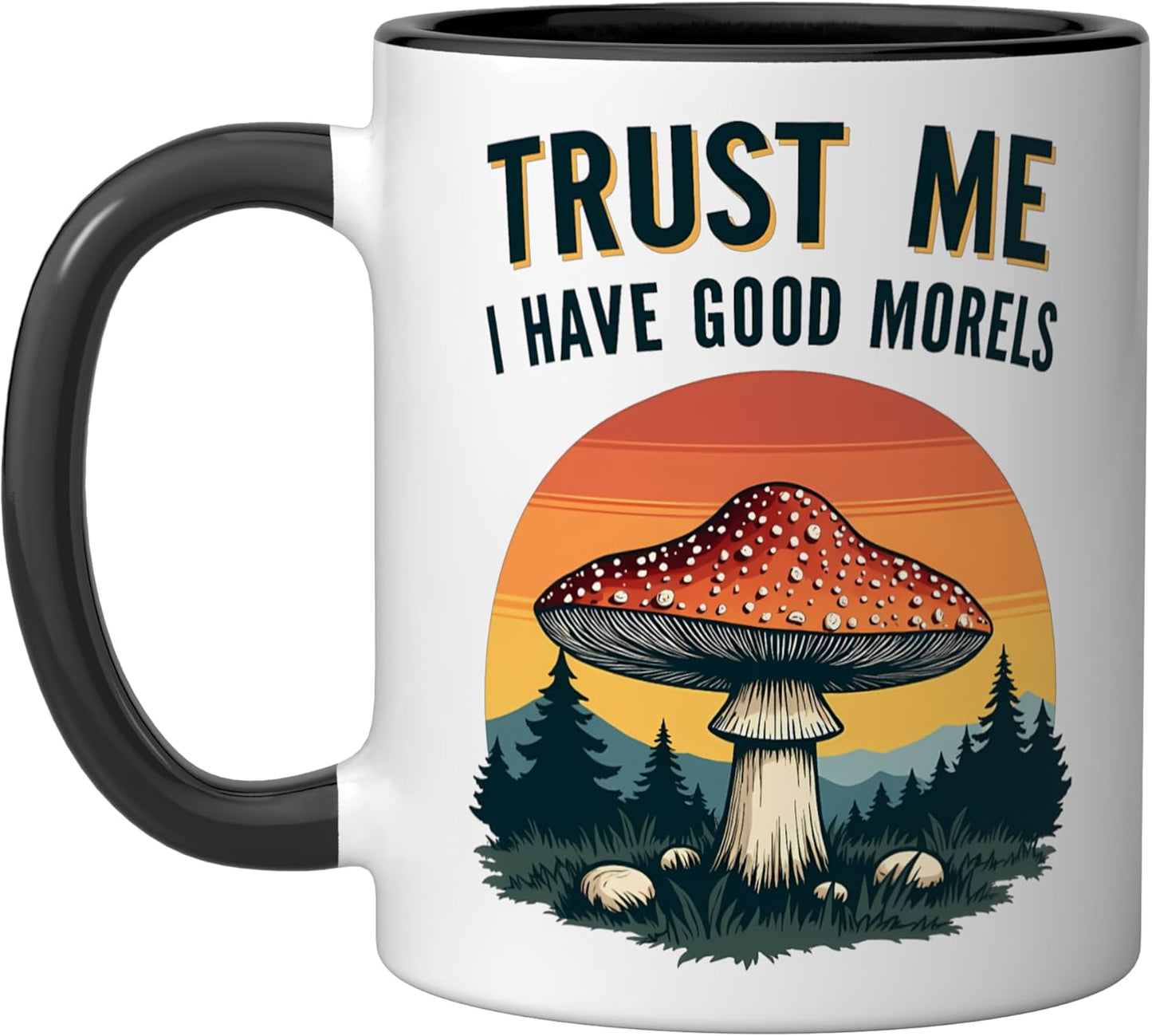 Taza cerámica para recolección de hongos morelos negro/blanco