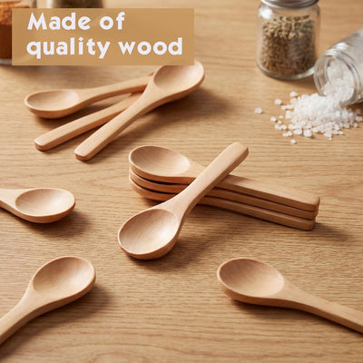 300 Cucharas Madera Condimentos Azúcar Café Té Marrón Claro