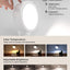 Luz LED pared inalámbrica recargable 3000mAh 3temp color