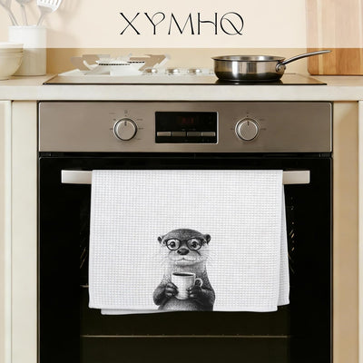 Toallas de cocina decorativas con otter para barra de café 16x24