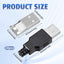 Conector USB 2.0 tipo A macho 4 pines plástico negro