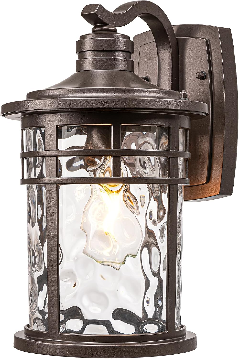 Luces pared exterior 12pulg acabado ORB enchufe E26
