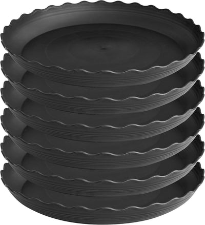 6 Pzas Platillo Plástico para Plantas 12pulg Resistente