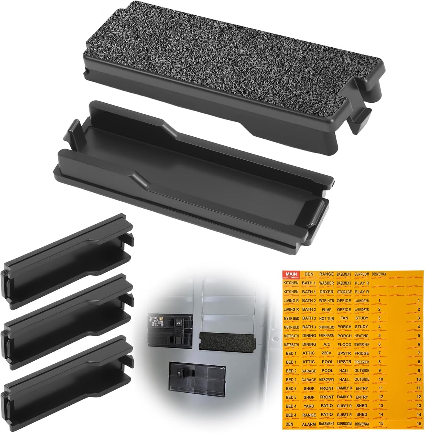 Placa llenado disyuntor 5 pzas para Eaton Cutler CHFPP blanco