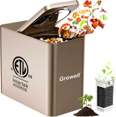 Compostador eléctrico para cocina sin olor de 3.2L con pantalla LED