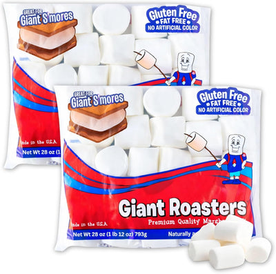 Paquete de 2 malvaviscos tostadores gigantes sin gluten
