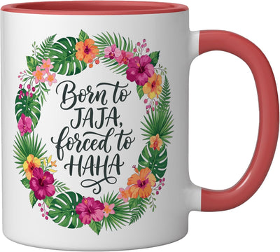 Taza Cerámica Hispano Herencia Mes Rojo/Blanco