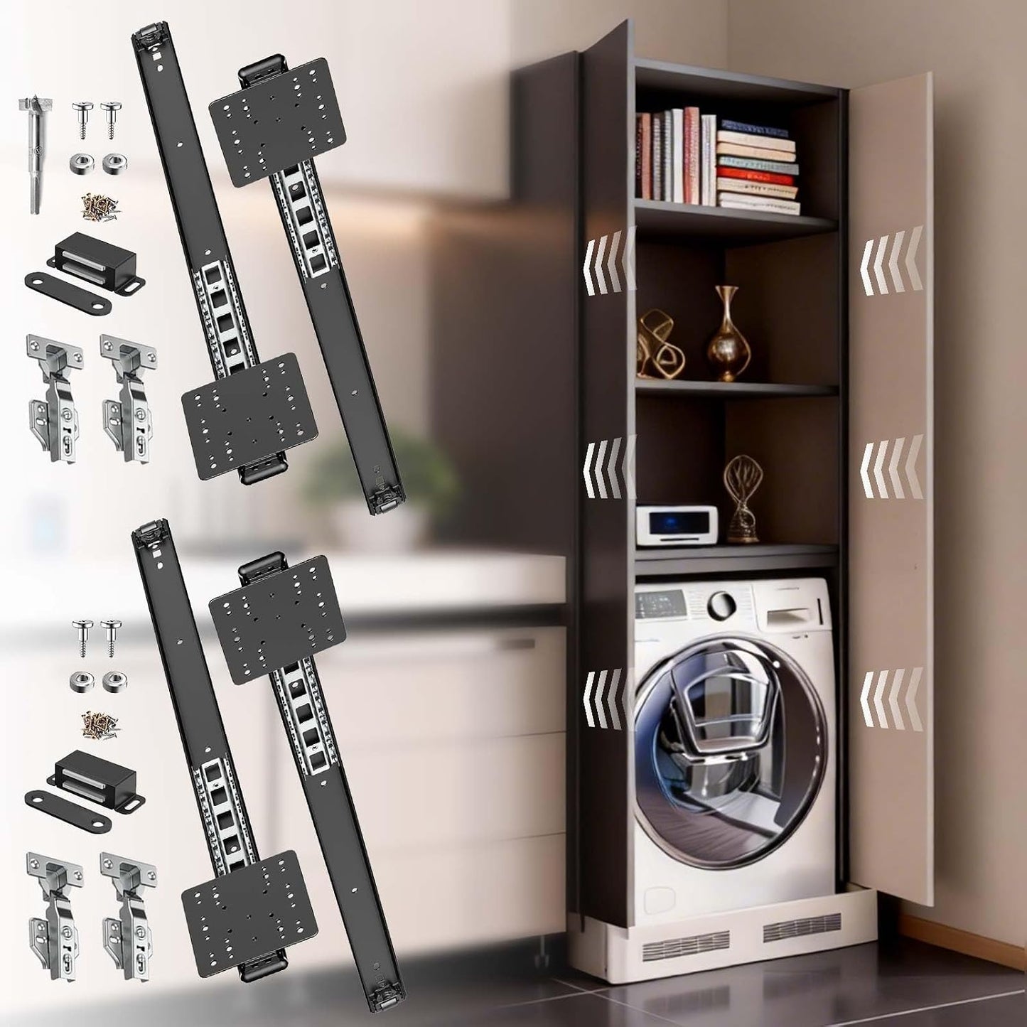 Tobogán puerta bolsillo kit herrajes puerta entrada 22pulg