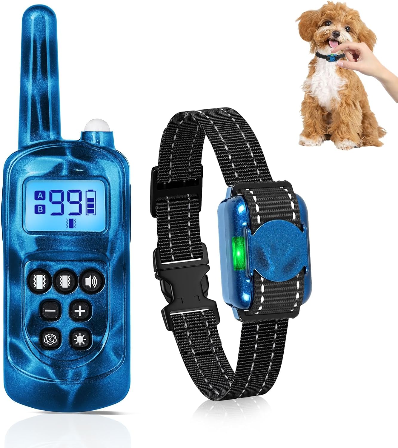 Collar vibratorio perros pequeños 5-15lb sin golpes
